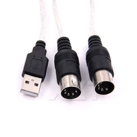 USB Cable IN-OUT MIDI Converter for PC to Electronic Organ Music Audio Keyboard with LED Adapter Cord for Computer Windows 7 - Image 5