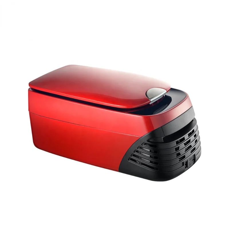 

Colku 8L mini size car refrigerator with freezing and heating function red color dc 12v car portable fridge freezers