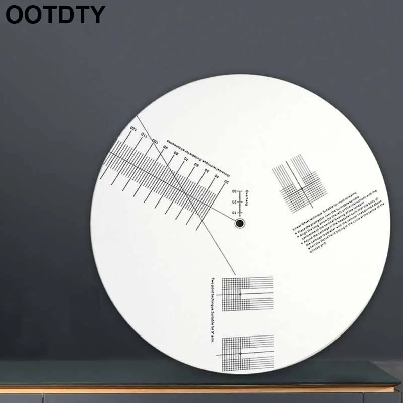 

Anti-sliding LP Vinyl Record Pickup Calibration Plate Distance Gauge Protractor Adjustment Tool Ruler for Turntable Accessories