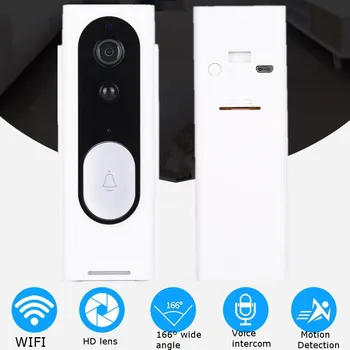 

1080P Mini Doorbell Camera Wireless Smart Video Ip Camera WiFi Video Intercom 2.0MP Battery-powered Camera APP Control Door Bell