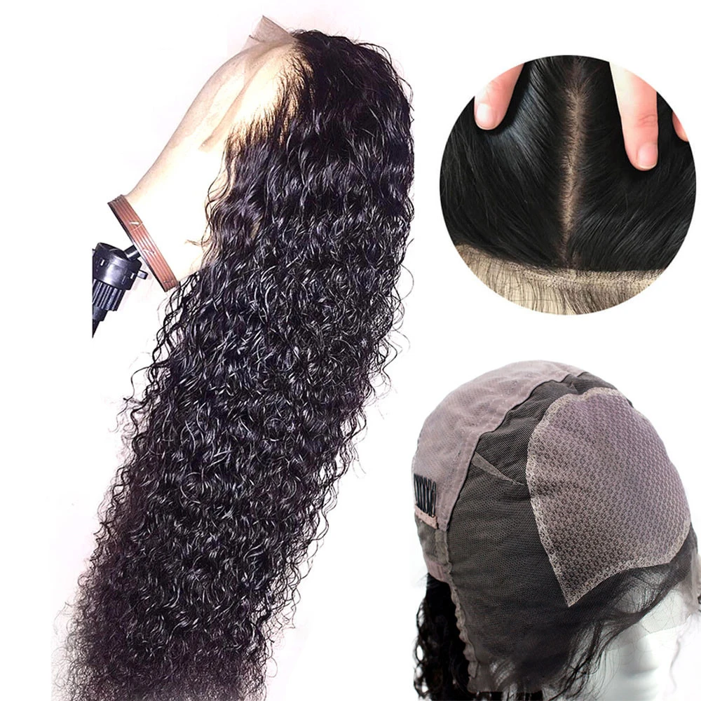 Eseewigs шелковая основа полные парики шнурка человеческих волос бразильские Remy бесклеевые парики для черных женщин глубокие кудрявые полностью ручная работа парик с шелковой сеточкой