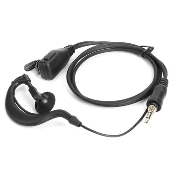 

Anti Noise Ear-hook Headphones 1Pin G-shape PPT Earphone Earpiece Intercom Headset with 3.5mm Screw Plug for YAESU VX-7R