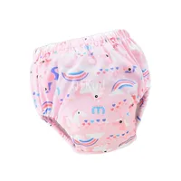 Baby Infant Toddler Waterproof Training Pants Cotton Changing Nappy Cloth Diaper Panties Gifts Reusable Washable 6 Layers Crotch 2