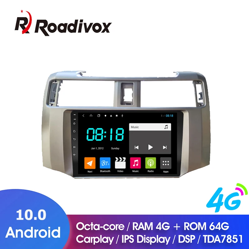 9 &quotAndroid 10 0 Octa Core автомобильный Радио для Toyota 4runner 2010 2015 Dvd Gps навигации стерео