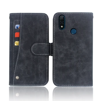Перейти на Алиэкспресс и купить Хит! Vsmart Joy 2 + чехол, Роскошный кошелек, откидная кожаная сумка для телефона, чехол для Vsmart Joy 2 + с передним слотом для карт