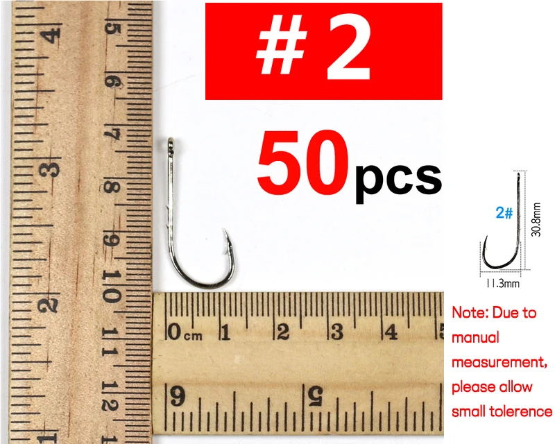 50PCS High Carbon Steel Barbed Fish Hook Baitholder Fishing Hooks Worm Pond  Fish Bait Holder Size 10 12 14 1/0 2/0 3/0 4/0 5/0