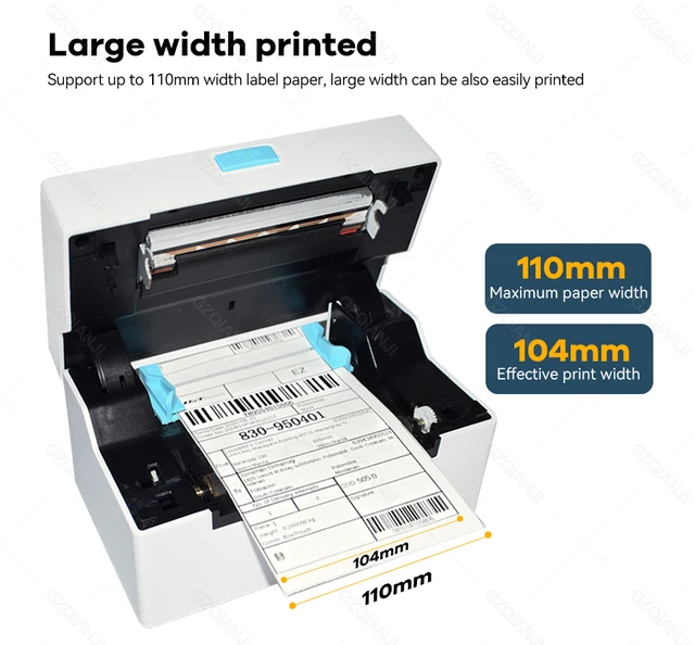 Label Printer 4x6 Thermal Printer, Commercial Direct Thermal High Speed Usb  Port Label Maker,barcode Express Label Printing Machine