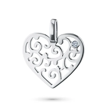 

Silver Pendant with diamond э06п071744