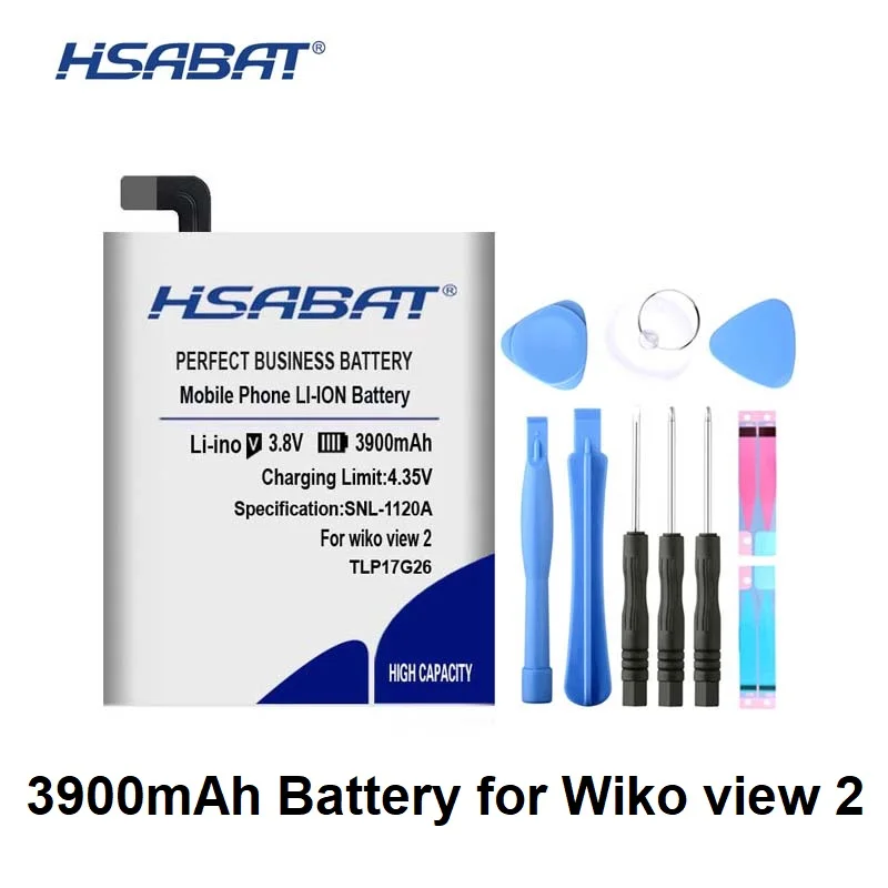 HSABAT TLP1707 TLP17G26 3900mAh аккумулятор для Wiko View 2 View 2 Pro W-C800 W-C860 батареи