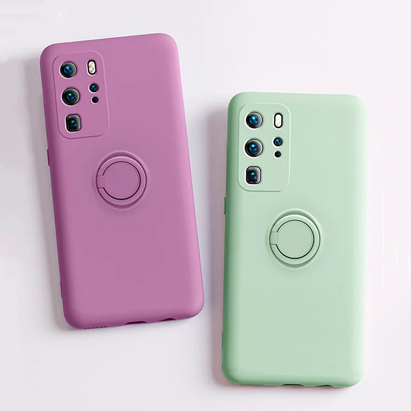 Shockproof Stand Case For Samsung Galaxy A52 A32 A72 A51 A71 A50 A70 S20 S21 FE  Ultra Note 20 10 S10 Plus Liquid Silicone Cover