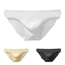 

Men's Panties Seamless Underwear Y-Front Briefs Mid Waist One Piece Transparent Breathable Underpants Comfortable Briefs