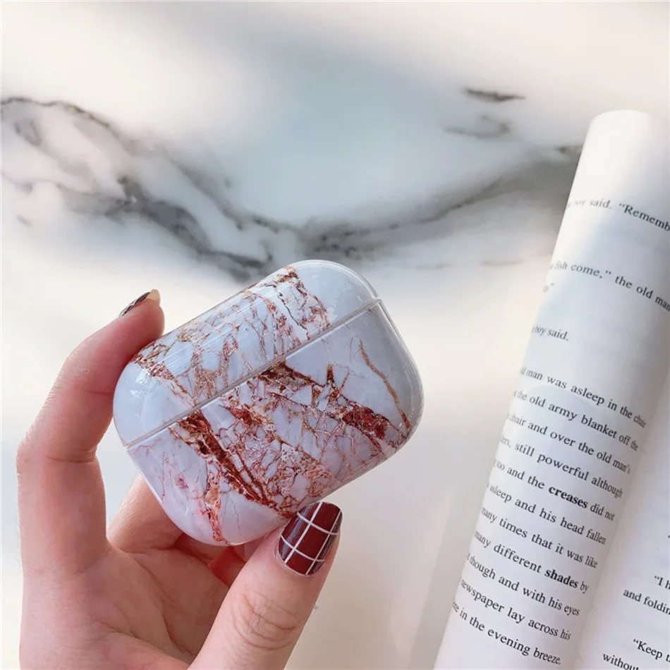 Чехол для наушников Apple Airpods Pro мраморный мультяшный силиконовый чехол Air Pods 3