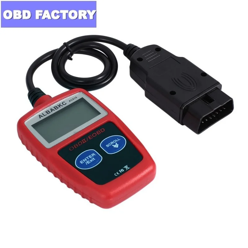 AC618 OBDII EOBD считыватель кодов неисправностей Универсальный Автомобильный сканер инструмент для диагностики неисправностей автомобиля AC618 OBD2 сканер