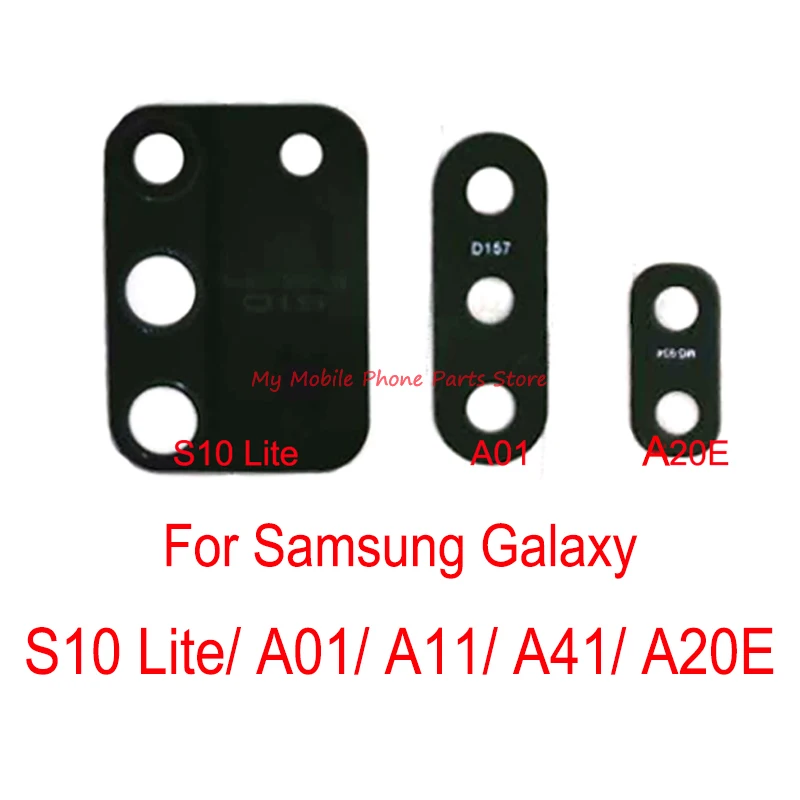 50 шт. стеклянная задняя камера для Samsung Galaxy S10 Lite A20E A01 A11 A41 стекло объектива