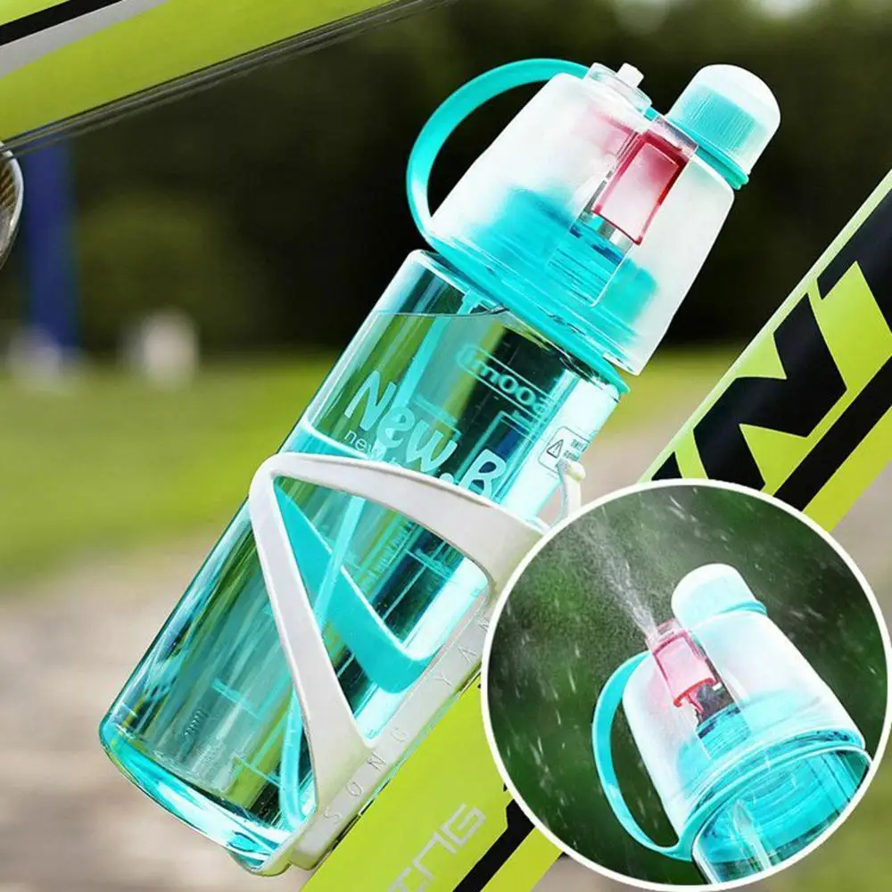 

600 ML Bicycle Kettle Sports Spray Plastic Cup Korean Water Spray Cup Portable Riding Kettle
