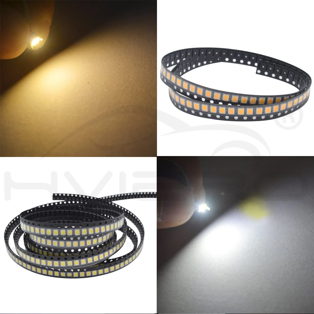 Hviero 1210 3528 White Red Blue Purple SMT SMD Lamp Bead Highlight Light-Emitting 2.0~3.6V 390-625nm Ultra Bright Diodes PLCC-2 LED