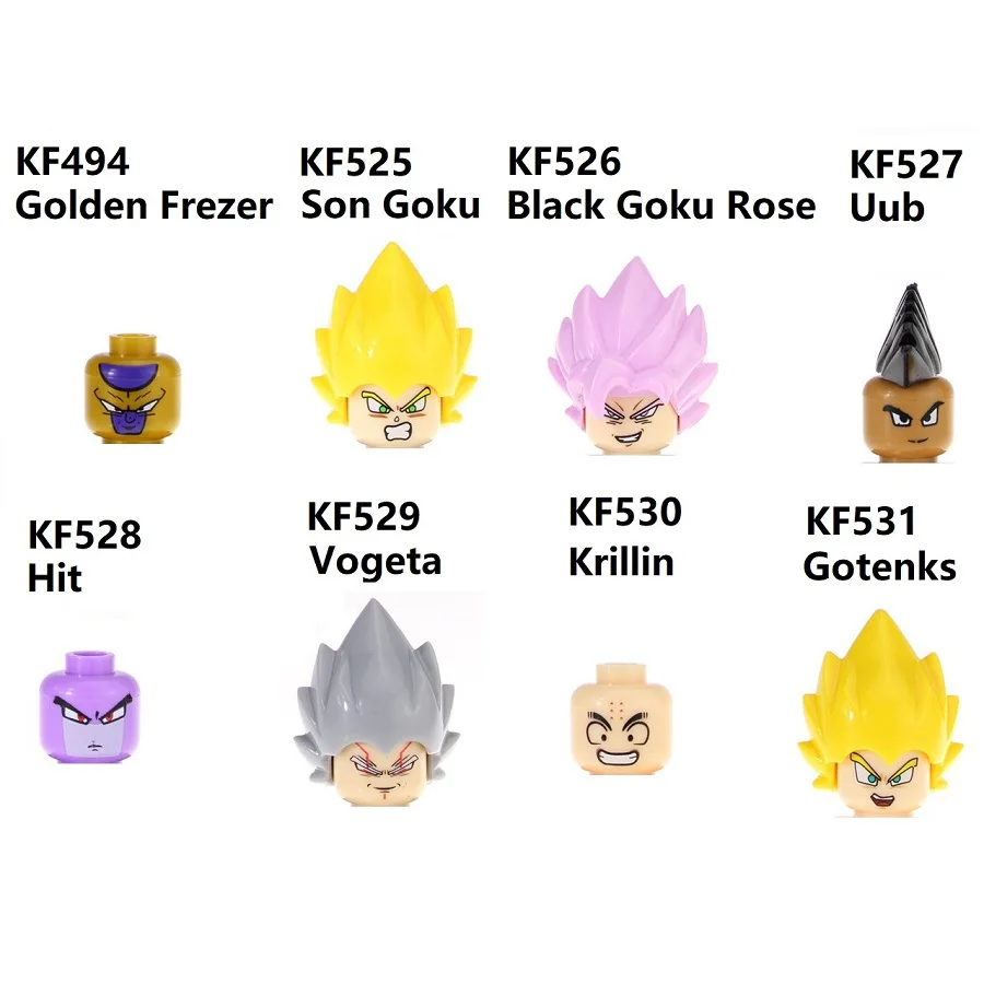 DRAGON BALL Z SSJ Golden Frezer Bad Goku Rose Uub Hit Vogeta Krillin Gotenks Building Blocks Mini Action Figure Toys | Игрушки и хобби