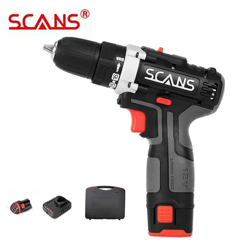 scans-sc1121-professional-tool-12v-cordless-electric-screwdriver-cordless-drill-lithium-battery-dual-speed