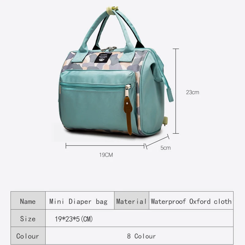 Mini Diaper Bag Backpack Portable Crossbody Waterproof Lightweight 0.38kg Mummy short trip Baby Milk powder Care Women Handbag Mini Diaper Bag Backpack Portable Crossbody Waterproof Lightweight 0.38kg Mummy short trip Baby Milk powder Care Women Handbag