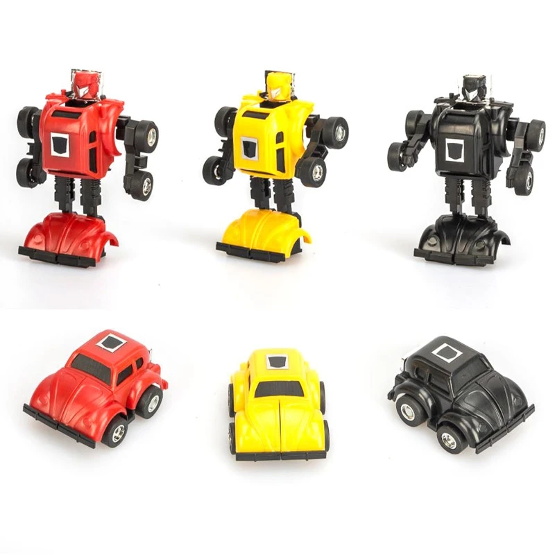 Деформированный G1 робот версии KO Autobot желтый/черный/красный ПВХ Модель мальчика