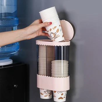 

Cup Dispenser Pull Type Paper Water Disposable Automatic Remover Cup Holder for Home Office Hospital
