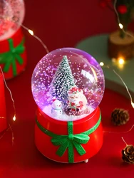 Boule de cristal de rêve 2022, boîte à musique pour enfants, fille, verre, huit voix, cadeau d'anniversaire, flotteur automatique, neige 