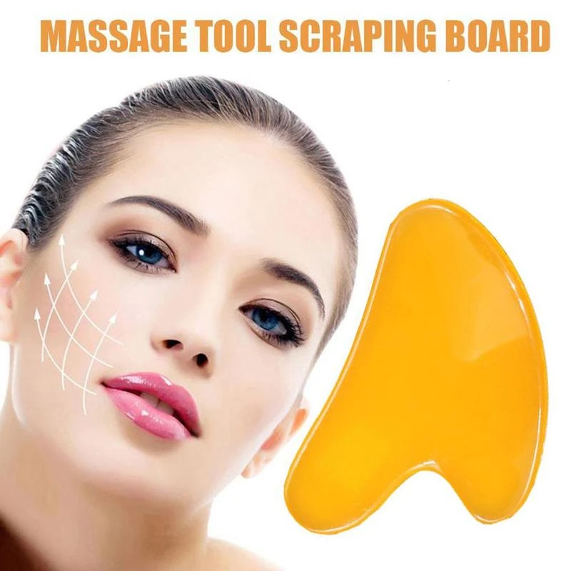 Face Massager Gua sha Scraper Board Meridian Muscle Relaxation Skin Lifting Face Thin Gouache Scraper Resin