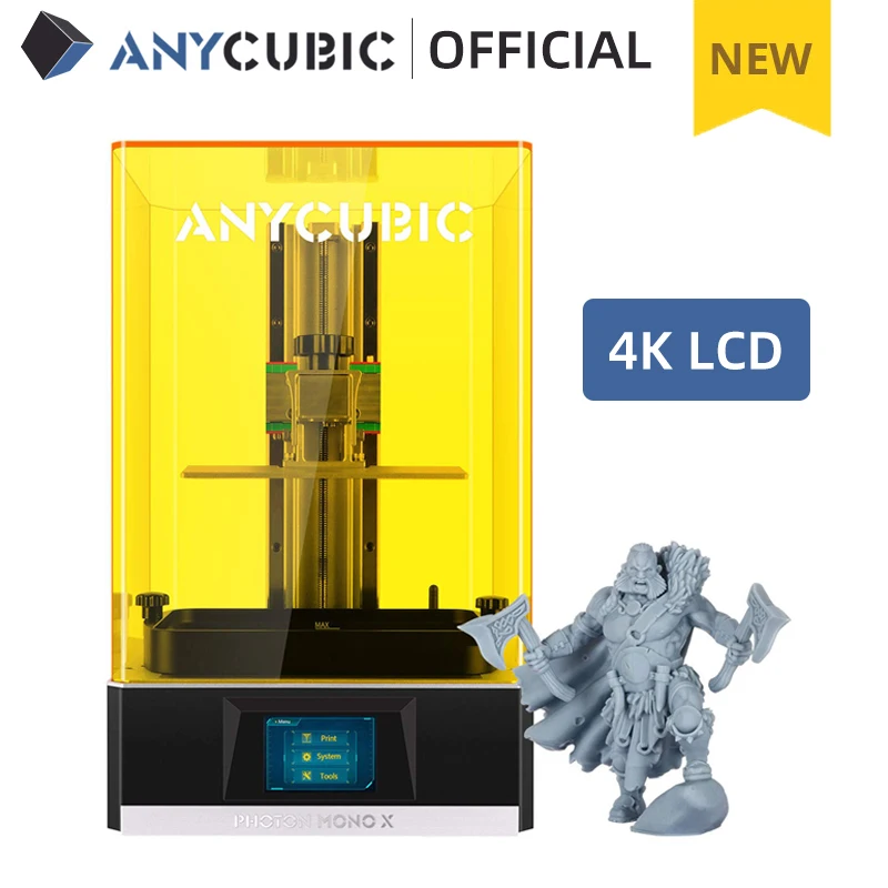 ANYCUBIC 3D Printer Photon Mono X, UV CD Resin Printer with 4K Monochrome Screen, App Remote Control, Print Size 192*120*250 mm afbeelding