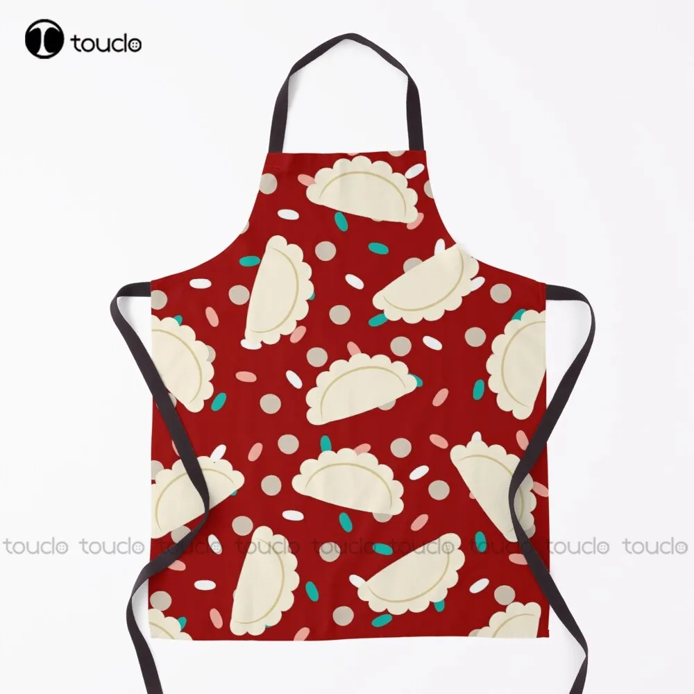

Фартук Pierogi с узором, Рабочий Фартук, персонализированные фартуки для приготовления пищи на заказ, для сада, кухни, для уборки дома, унисекс, фартук для взрослых, новинка
