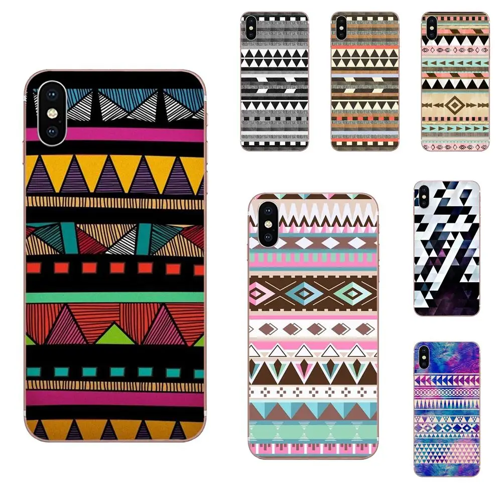 Pastel Tribal Aztec Triangle On Nebula для LG G7 ThinQ G5 G6 K50 Q60 K40 K8 Q7 2018 2017 V40 V30 V20 V10 ультратонкий |