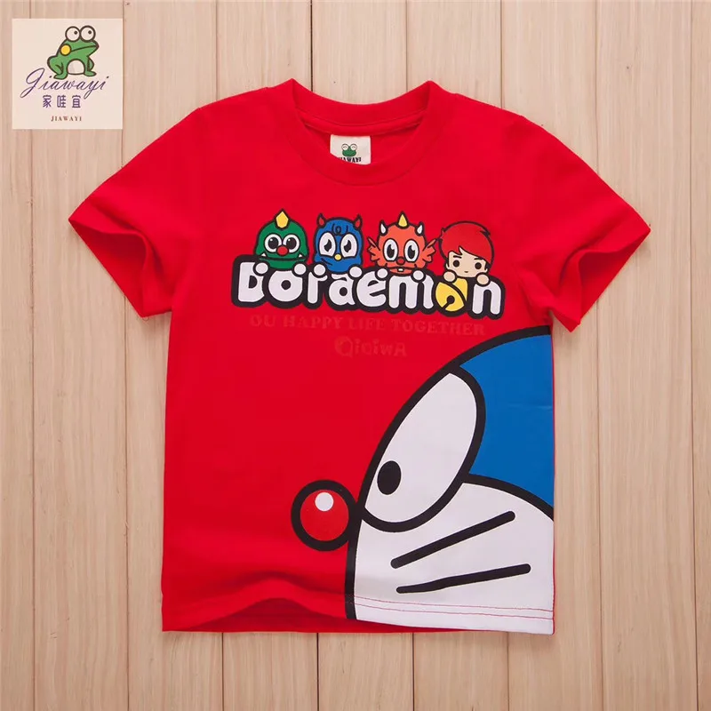 

2019 Summer New Style Cartoon Short Sleeve BOY'S Jingle Cats T-shirt Crew Neck Childrenswear