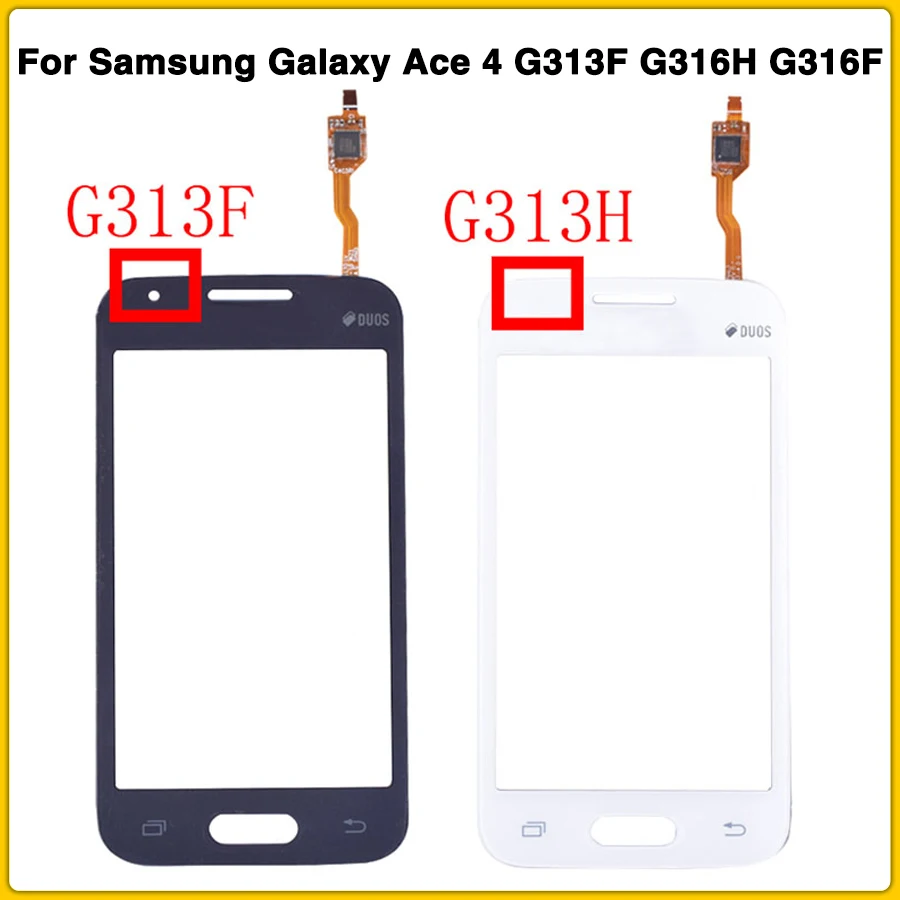 10 шт. сенсорный экран для Samsung Galaxy DUOS Ace 4 G313 G313F G316H G316F панель дигитайзер Датчик