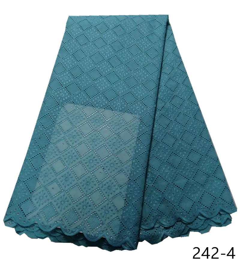 

Latest Design African Dry Lace Fabrics 2019 High Quality 100%Cotton Lace Fabric Swiss Voile Lace 5 yards free shipping 242