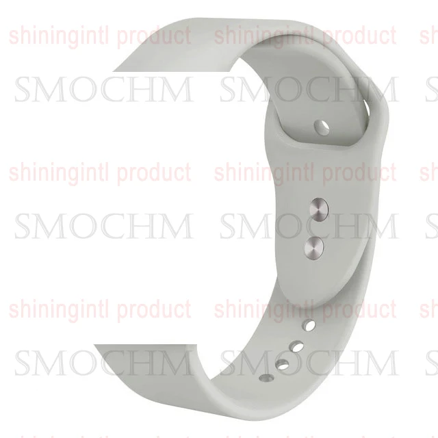 Smochm Samba IWO 11 Pro Bluetooth Смарт gps часы серии 5 1:1 IWO 8 обновленные спортивные Смарт-часы телефон для Apple iPhone Android - Цвет: grey silicone