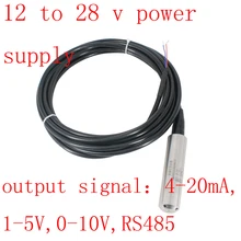 Water level sensor Water level transmitter Liquid level transmitter 4-20mA 1-5V 0-10V RS485 Automatic level QDY30A