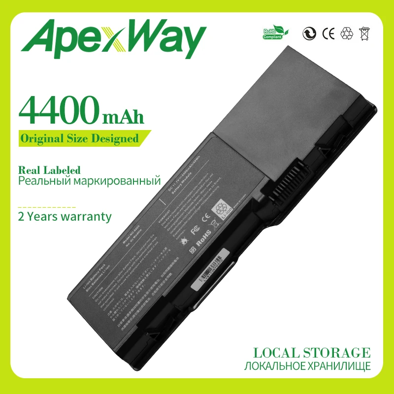 6-элементный Аккумулятор Apexway для Dell Inspiron 6400 1501 E1505 Latitude 131L востро 1000 312-0427 312-0428 312-0460