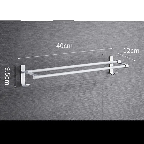 Пространства Алюминий Полотенца стойка вешалка настенная коробка для хранения Водонепроницаемый для хранения в ванной, на кухне стойки для монтажа в стойку - Цвет: 1