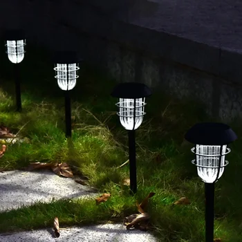 

Plastic Outdoor Waterproof Yard Lamp Lighting Tools 6pcs LED Solar Garden Lights Solar Bollard Light Led Solar Stick Lights