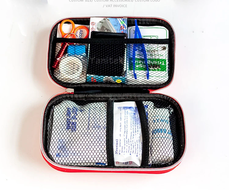 18 Items/44pcs Portable Travel Household Survival Kit Multi-Layer EVA First Aid Kit Outdoor Car Bag Emergency Kit