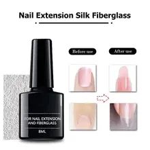 10 шт./пакет волокна Стекло наращивание ногтей наклейки+ 8 мл наращивание ногтей гель для ремонта Стекло волокна Наращивание ногтей волокна наклейки на автомобиль