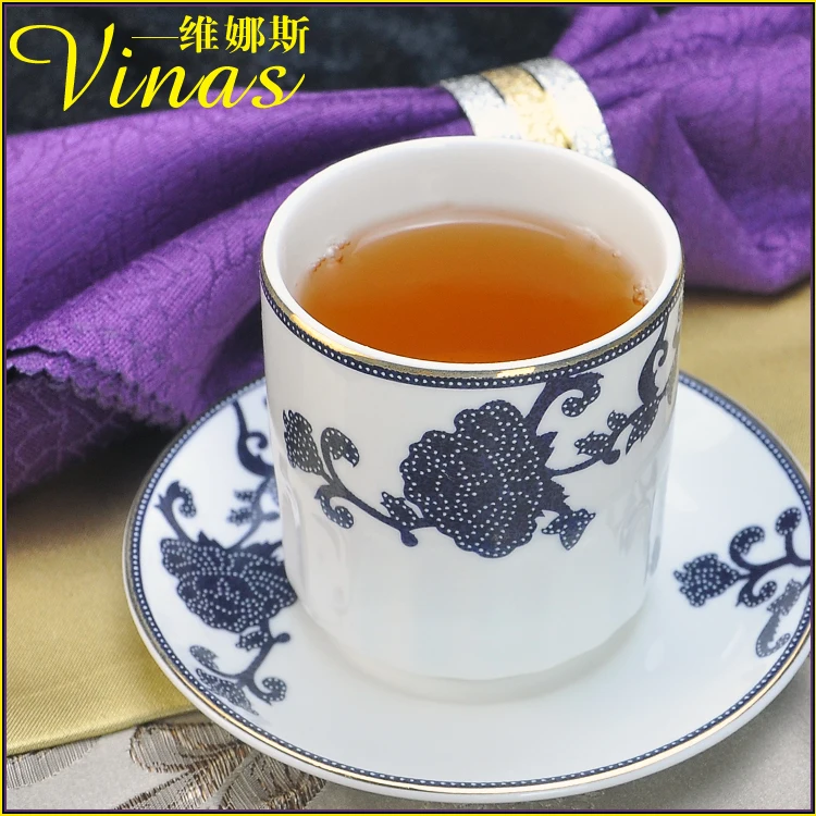 Европейский Стиль керамический набор посуды Золотая инкрустация фарфоровая