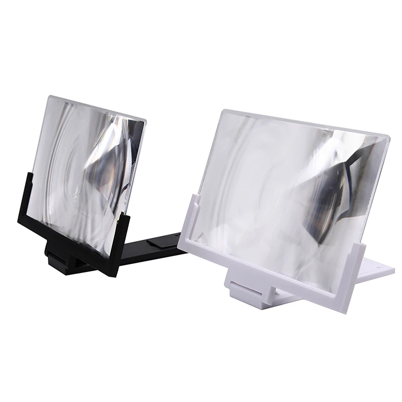 New 1pc 14 inch Mobile 3D Lens Movie Screen Enlarge 3X Magnifier Folding Stand Phone Bracket For Phones Universal Plastic | Мобильные