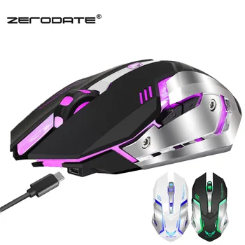 

Colorful luminous game mouse New 2.4G Rechargeable Wireless Mouse with built-in 600mA 3D Design