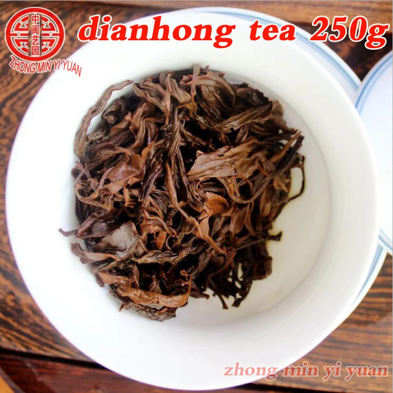 Чай улун DianHong, черный чай, 250 г, китайский чай Юньнань Диан хун, премиум-красота, для похудения, мочегонный пух, три высоких зеленого Диана Хун