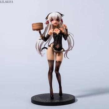 

2020 New arrival Anime Brown Skin Cheongsam Cat Ear Girls Sexy PVC Action Figure Collection Model Native Skytube Tony Toys Doll