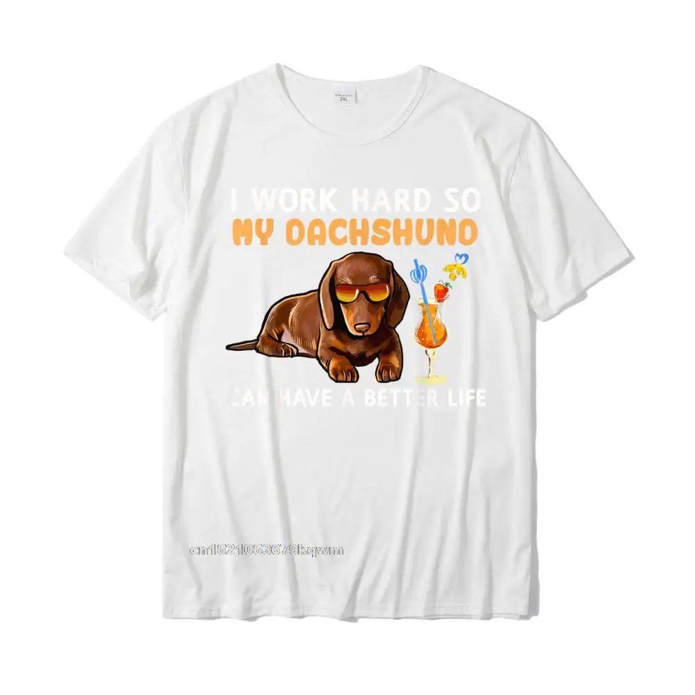  Casual Tops & Tees Special Short Sleeve Men T-shirts TpicOriginaltitle Classic Summer Tshirts O-Neck Top Quality Funny Dachshund Shirt Dachshund Lover Gifts__4674 white