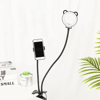 

Selfie LED Ring Light with Cell Phone Mobile Holder for Youtube Live Stream Makeup Light Studio Phone Lamp Video Kit 420#2