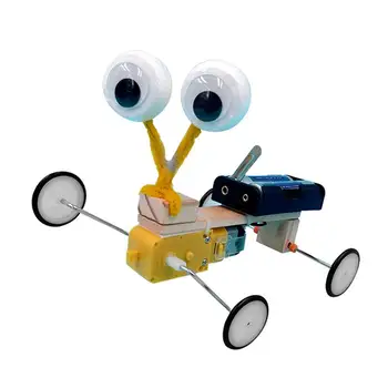 

DIY Wooden Electric Robot Reptile Model Science Experiment Educational Kids Toy create Gift Develop handeye coordination ability