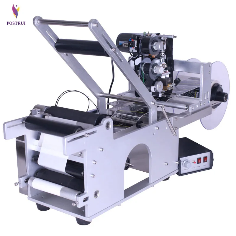 

YL-50D Semi Automatic Label Applicator Medicine Round Bottle Labeling Machine With Date Printer Self Adhesive Labeler