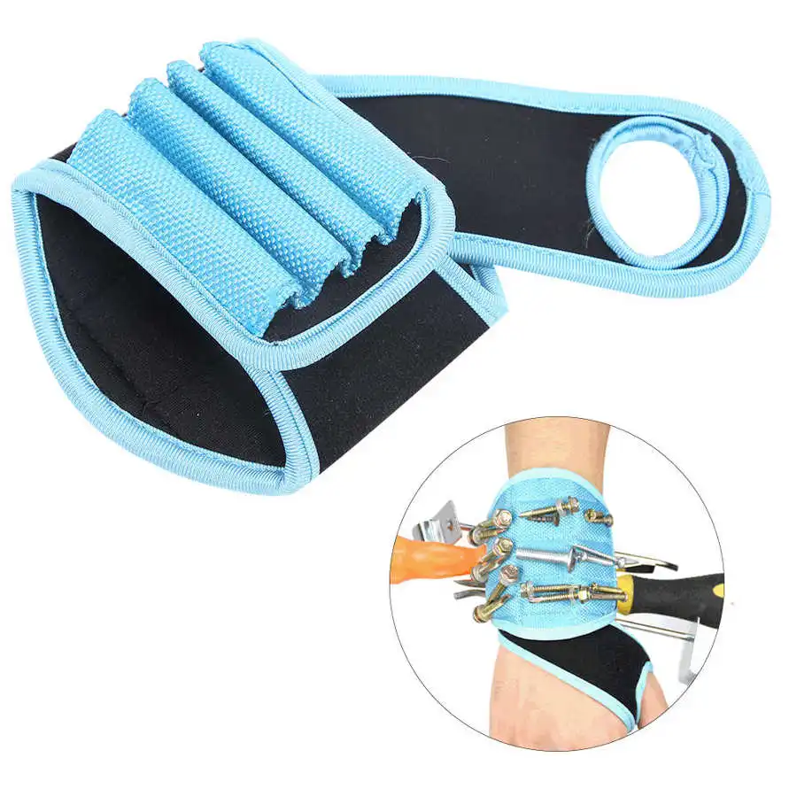 

Orthopedic Brace Magnetic Wristband Adjustable Wrist Strap with Powerful Magnets for Holding Tools Screws Correction